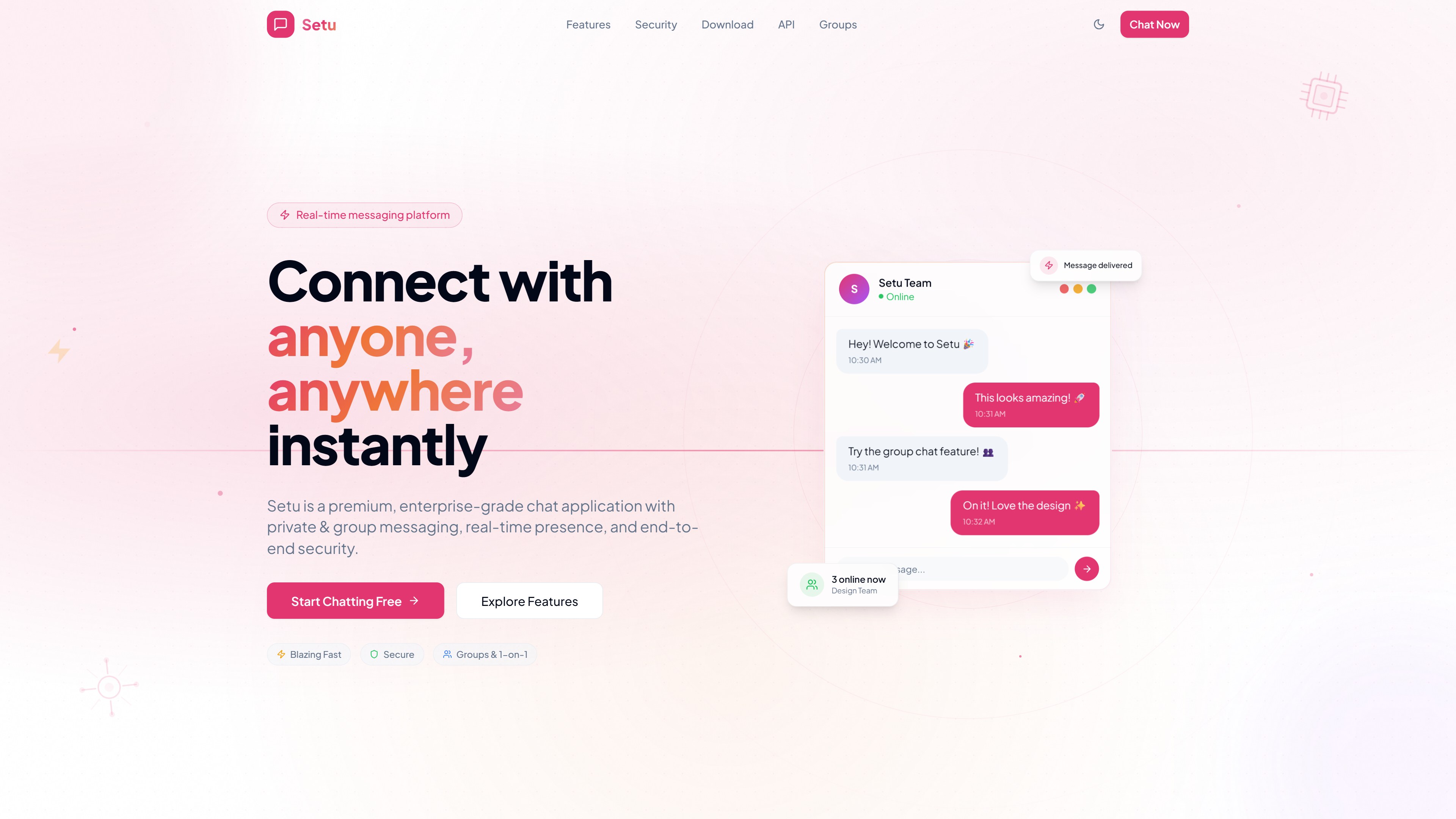 Setu A Chat Application